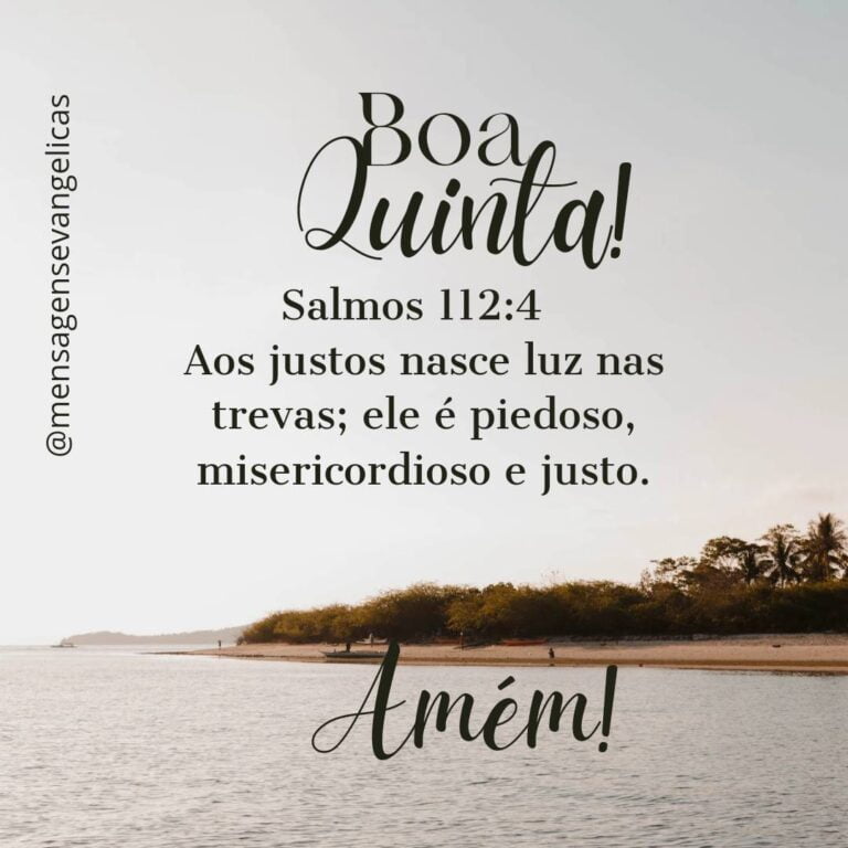 mensagem de bom dia evangélica de quinta-feira