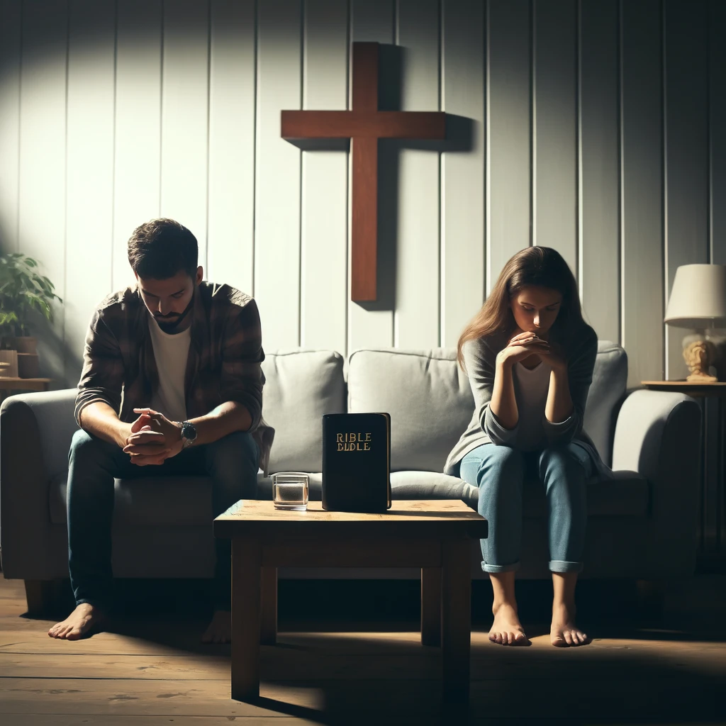 Mensagem evangélica para casal em crise